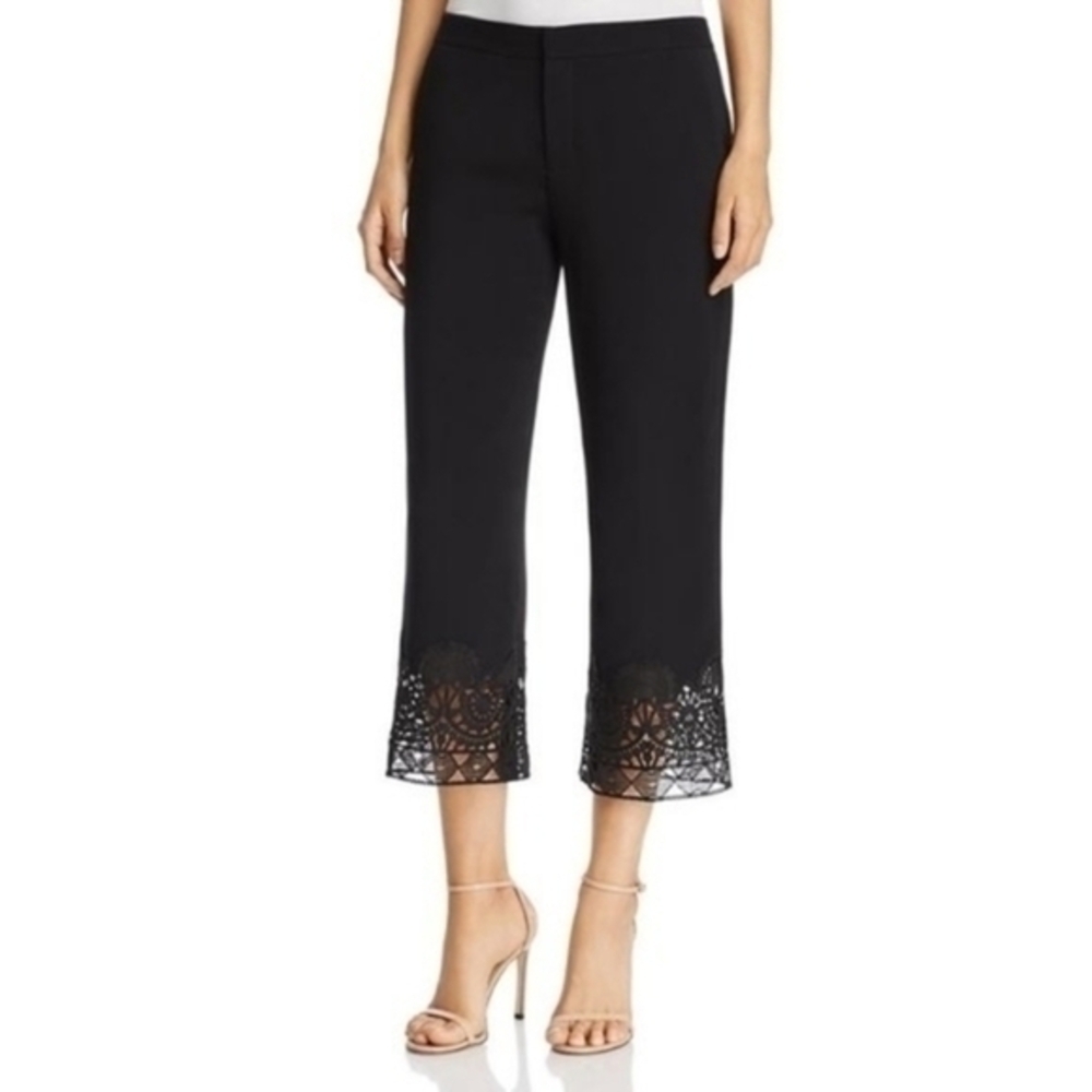 Kobi Halperin WideLegged Cropped Pantswith Lace Size 4